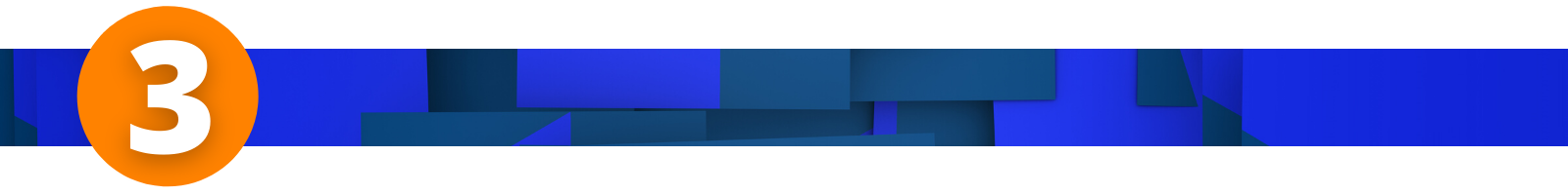 3 with banner